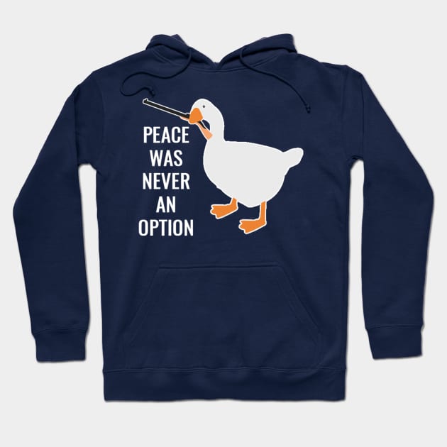 Peace Was Never An Option Hoodie by Tamie